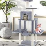 cat tower with hammock