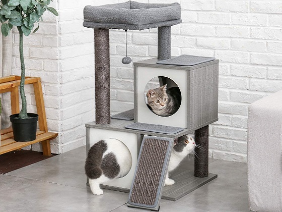 cat tree without carpet
