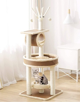 BEST CARPETED CAT TOWER TOY