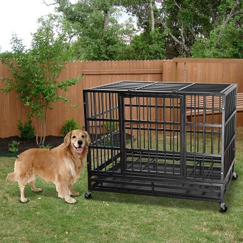 BEST CORNER STRONG METAL DOG CRATE