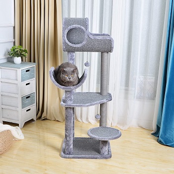 BEST FUN CAT TOWER GREY