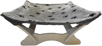 BEST GRAY HANGING CAT BED WITH STAND