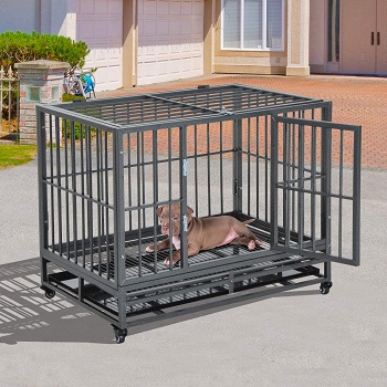 BEST HEAVY DUTY ROLLING DOG CRATE