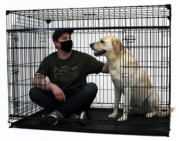 BEST INDOOR LARGE TWO DOOR DOG CRATE