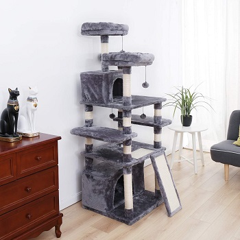 BEST LARGE CAT TREE WITH FOOD BOWL