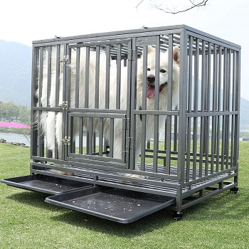 BEST LARGE STRONG METAL DOG CRATE