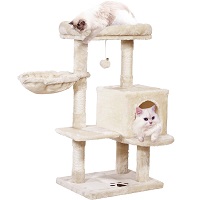 BEST MULTI-LEVEL CAT TOWER WITH BASKET summary