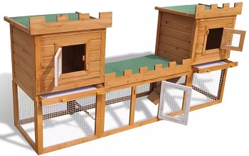 BEST OUTDOOR CASTLE RABBIT HUTCH