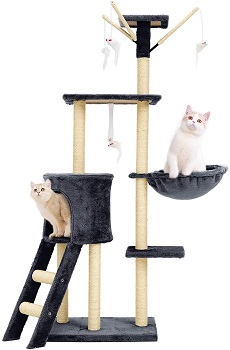 BEST PLAYGROUND CAT TOWER GREY