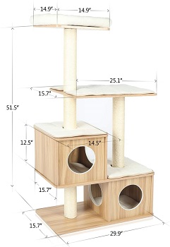 BEST WITHOUT CARPET ATTRACTIVE CAT TREE