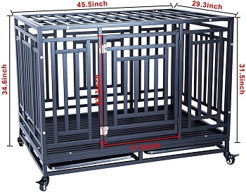 Gelinzon Heavy Duty Dog Crate