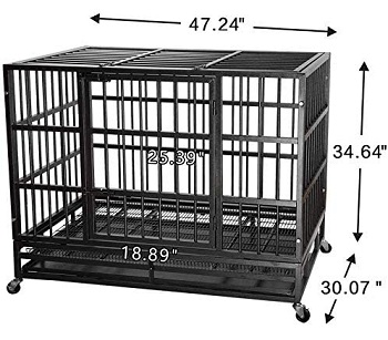 Itori 48'' Heavy Duty Metal Dog Cage