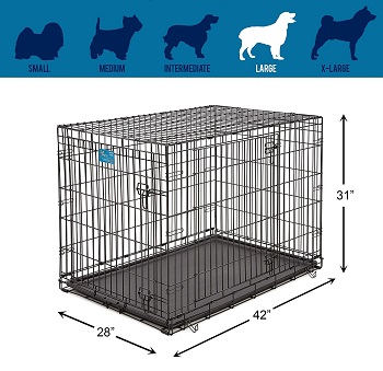 Life Stages Double Door Folding Crate