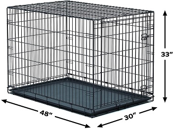 New World Folding Metal Dog Crate