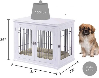 Unipaws Pet Crate End Table