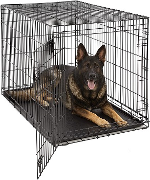 BEST FOR PUPPIES FOLDING METAL DOG CRATE