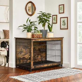 BEST METAL DOG CRATE CREDENZA