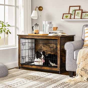 Feandrea Wooden Dog Crate