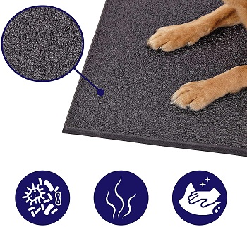 BEST LARGE RUBBER DOG CRATE MAT