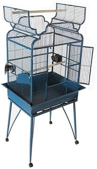 BEST PARAKEET LARGE ANTIQUE CAGE WITH STAND