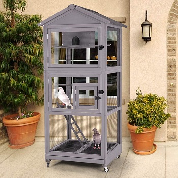 BEST WOODEN LARGE BUDGIE CAGE