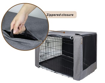 HiCaptain Double Door Dog Crate