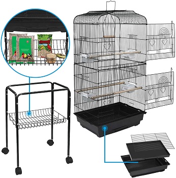 Super Deal Rolling Bird Cage