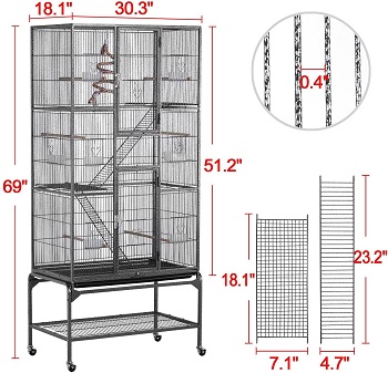 Yaheetech Extra Large Bird Cage