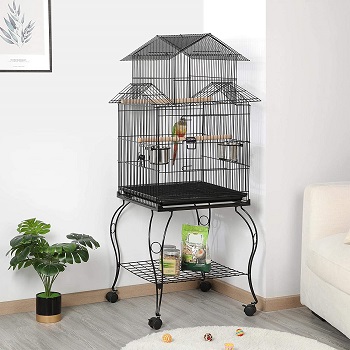 Yaheetech Rolling Standing Cage