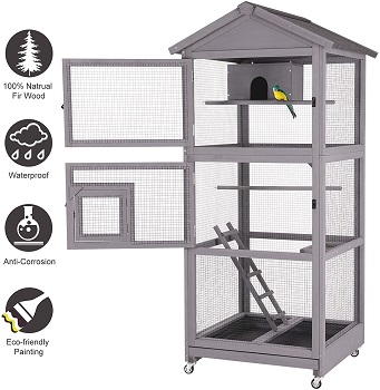 Aivituvin Wooden Bird Cage