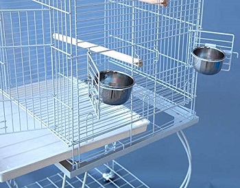 BEST ANTIQUE WHITE BIRD CAGE WITH STAND