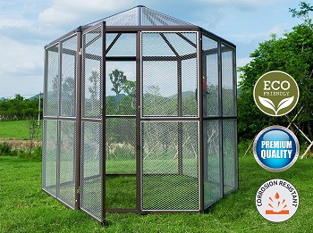 BEST METAL LARGE OUTDOOR BIRD AVIARY