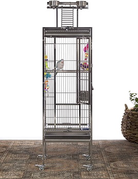 BEST METAL SMALL BIRD CAGE WITH STAND