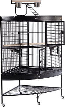 BEST OF BEST LARGE CORNER BIRD CAGE