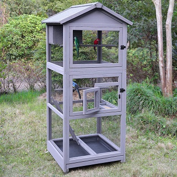 BEST OF BEST LARGE WOODEN BIRD CAGE