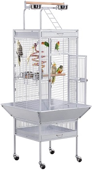 BEST WHITE LARGE BIRD CAGE WITH STAND