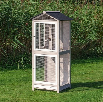 BEST WITH STAND BIG WOODEN BIRD CAGE