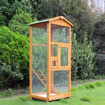 PawHut 65 Large Wooden Vertical Aviary