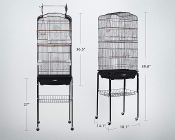 Vivohome Wrought Iron Bird Cage