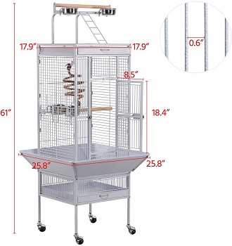 Yaheetech 61-inch Wrought Iron Cage