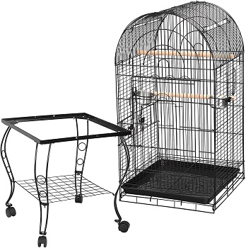 BEST COCKCATIEL VICTORIAN STYLE BIRD CAGE WITH STAND