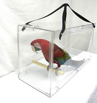 large macaw travel cage