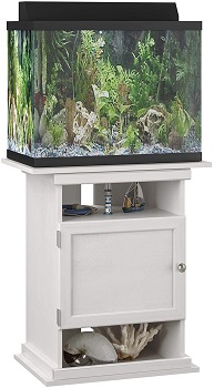 modern white fish tank and stand