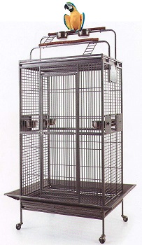 BEST ON WHEELS PARROT CAGE WITH PLAYTOP