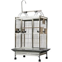 BEST ON WHEELS STAINLESS STEEL PARROT CAGE summary