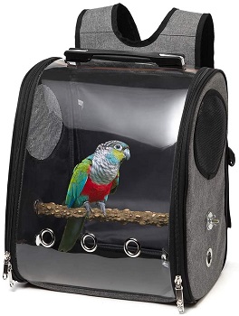 BEST PARAKEET BIRDBACKPACK WITH PERCH