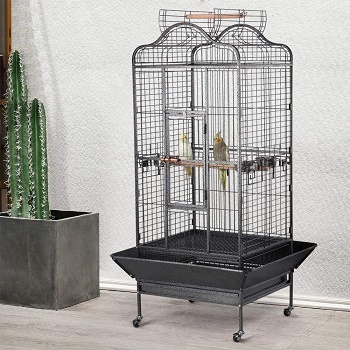 BEST PARROT VICTORIAN STYLE BIRD CAGE WITH STAND