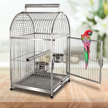 BEST TRAVEL STAINLESS STEEL PARROT CAGE