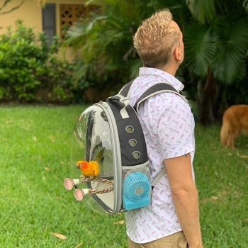 BEST WITH PERCH PARROT BACKPACK