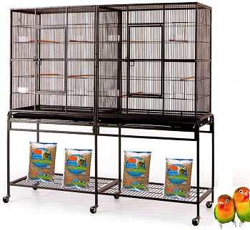 BEST WITH STAND DOUBLE FLIGHT CAGE